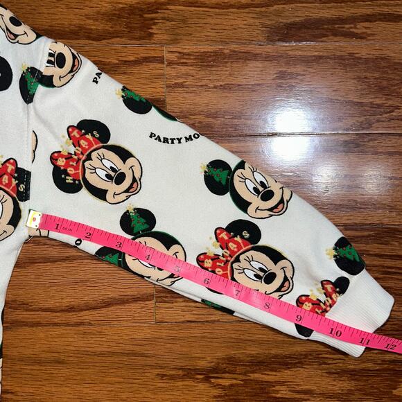 SOLD 💕Zara Disney Minnie Mouse Christmas Holiday Pullover Sweatshirt Sweater - Picture 11 of 11